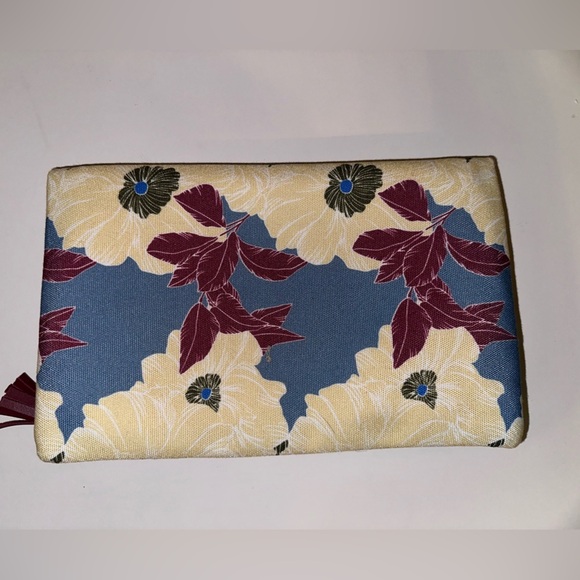 Rachel Pally Cream Pouch with Red Tassel
